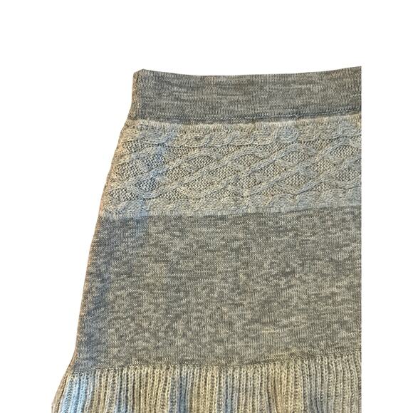 Women S Dakini Gray Pull-On Knit Sweater Mini Skirt Wool Mohair Blend Camp Hike - Picture 4 of 5